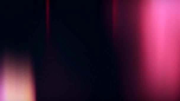 模糊发光运动节日眩光粉红色散景灯 — 图库视频影像