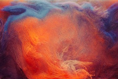 art background mysterious glow orange fume flow clipart