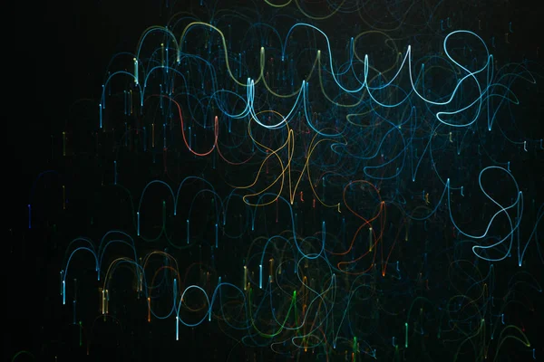 neon sarı mavi pembe girdap çizgiler ışınları kıvılcım