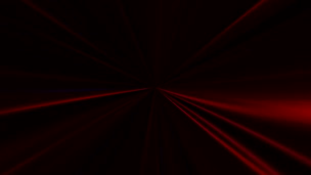 Rayos movimiento disco fiesta proyector rojo iluminación — Vídeos de Stock