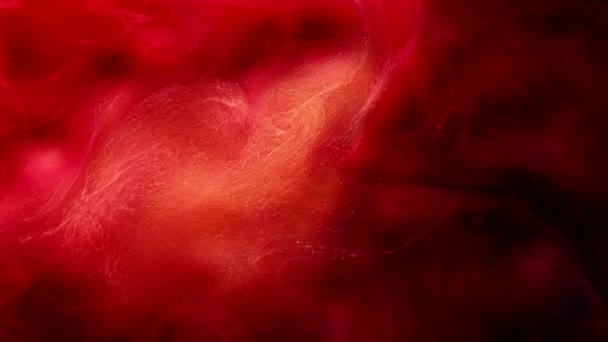 Ατμού ροή μαγική νεράιδα σκόνη κόκκινο αφηρημένο καπνός — Αρχείο Βίντεο
