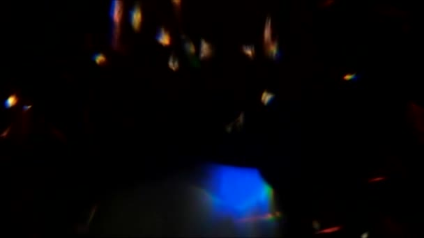 Blur flecks motion abstract undersea world gleam — Stock Video