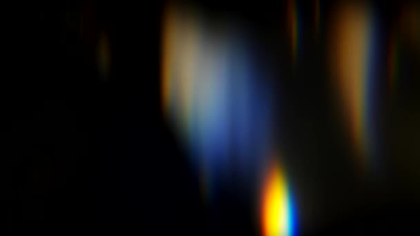 Destellos de luz de brillo iridiscente llamarada de lente real — Vídeo de stock