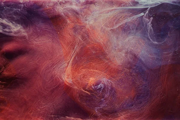 Rök flöde Magic spell röd blå glitter ånga — Stockfoto