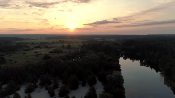 Campo pôr do sol meta realização realização — Vídeo de Stock