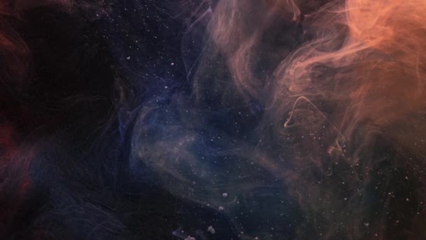 Flujo de smog universo galaxia humo oscuro propagación — Vídeo de stock