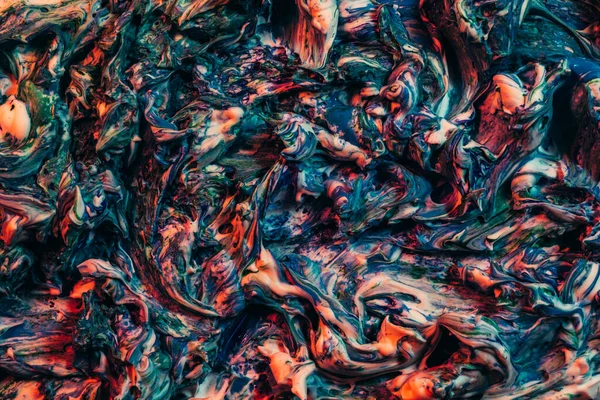 Abstrakcyjny sztuka ciemny morski czerwony mokry farba pasta do zębów — Zdjęcie stockowe