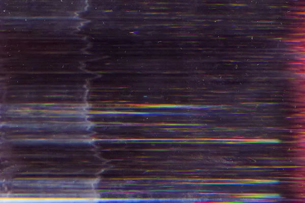 Distorted screen electronic glitch striped noise — Stock Photo, Image