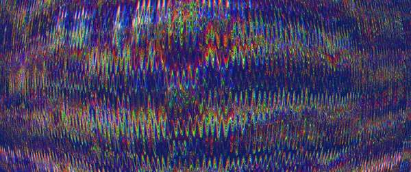 Błąd sygnału uszkodzenia ekranu fioletowy szum piksela — Zdjęcie stockowe