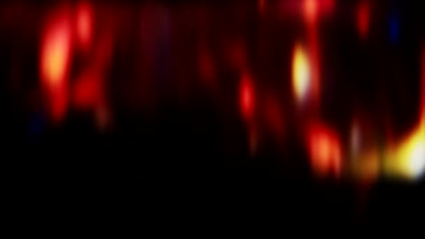 Розмиті вогні руху осквернені червоними плямами сяйво — стокове відео