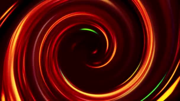 Rays swirl motion neon red glowing lights overlay — Stock Video