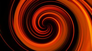 parlak girdap hareketi neon turuncu daire ışıkları