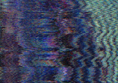 system glitch video damage blue pixel static noise clipart