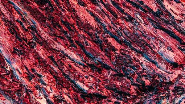 Abstract art maroon red wet paint molten magma Stock Photo