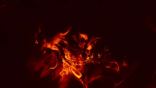 feu superposition rouge orange chaud étincelles flammes mouvement 