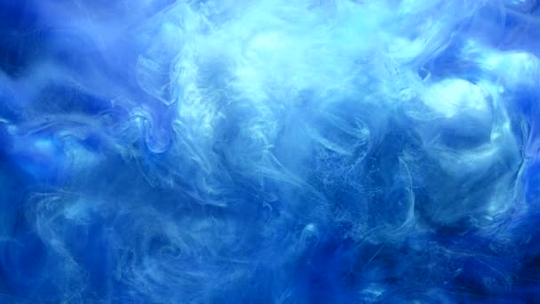 Flujo de humo intro brillo humo azul nube movimiento — Vídeo de stock
