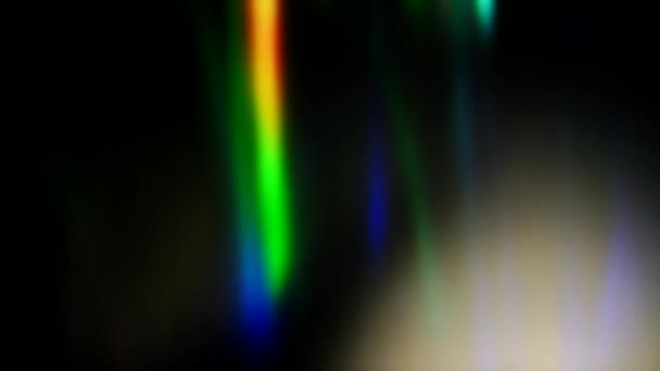 Glowing beams motion blur multicolor moving rays — Stock Video