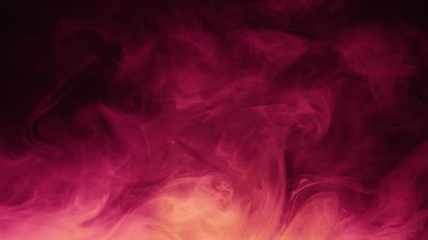 Flujo de humo transición brillo magenta movimiento de vapor — Vídeos de Stock