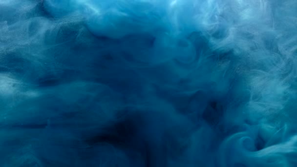 Couche de fumée scintillement bleu vague de vapeur effet de mouvement — Video