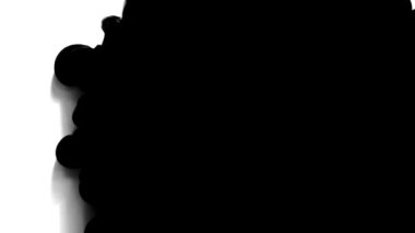 Siyah leke, beyaz arka plan yayıyor.