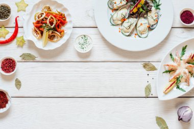 Akdeniz restoranı menüsü deniz ürünleri yemekleri