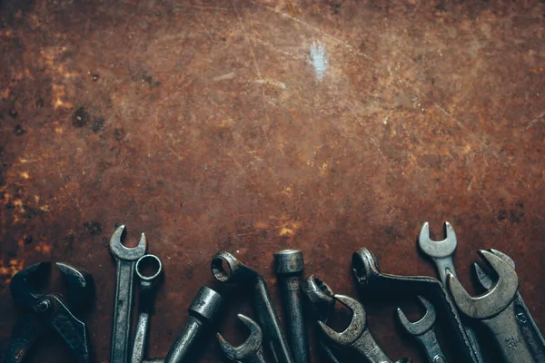 Garagem instrumentos essenciais chave profissional — Fotografia de Stock