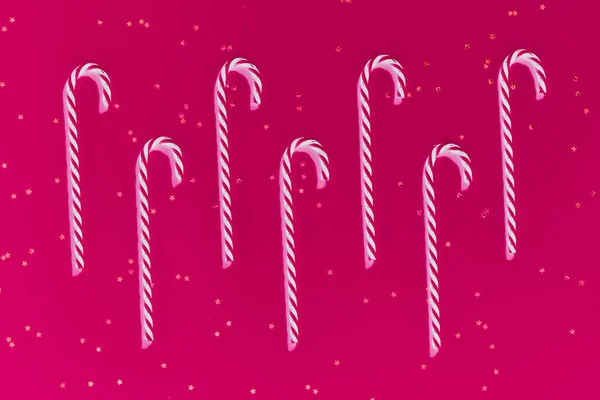 Рождественские открытки звездный пурпурный леденец — стоковое фото