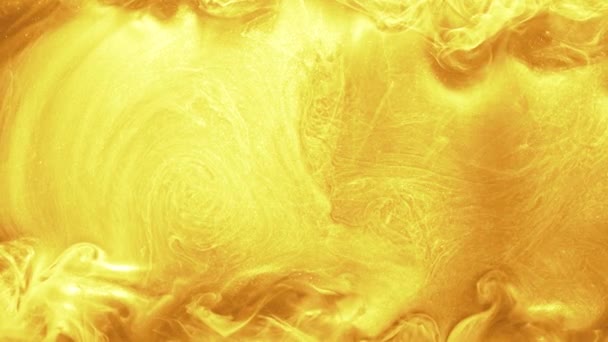 Przepływ pary tło złoty żółty opary ruch — Wideo stockowe