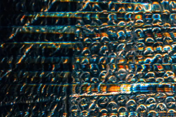 Duhovky abstraktní pozadí bublina zalamování textury — Stock fotografie