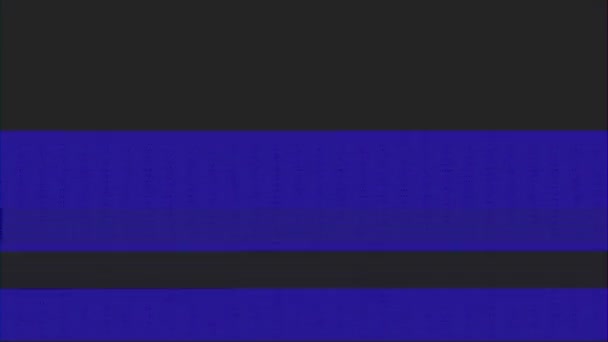 Реальные глыбы перематывают плохие телевизионные сигналы — стоковое видео