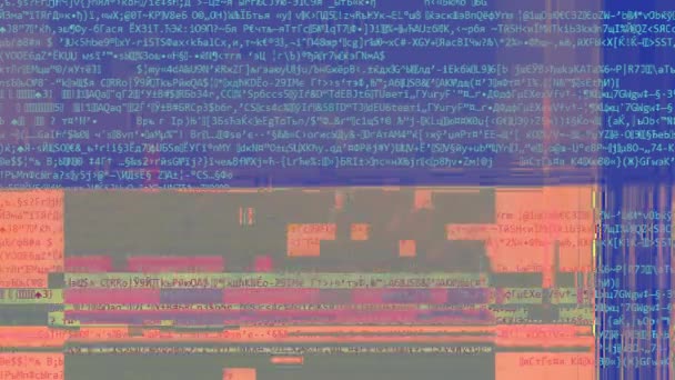 Ψηφιακή δυσλειτουργία hacking επίθεση σύστημα θορύβου βλάβη — Αρχείο Βίντεο