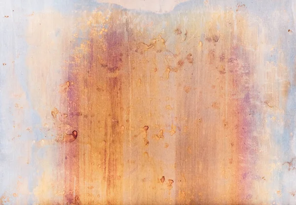 Intempéries abstrato fundo enferrujado parede laranja — Fotografia de Stock