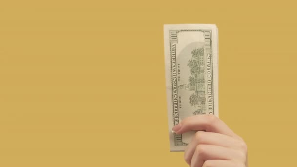 Finansal istikrar eli tamam 2 para hareketi ayarlayın — Stok video