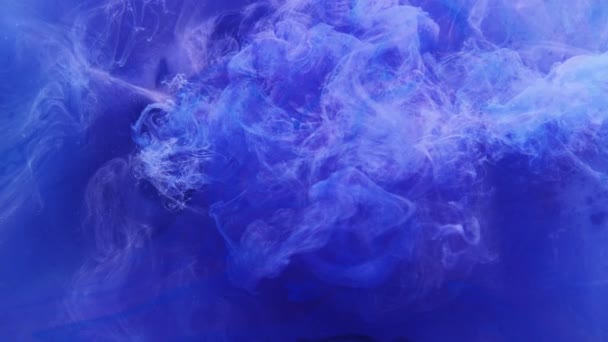 Color humo fondo azul brillo vapor movimiento — Vídeos de Stock