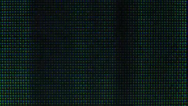 Cintilação textura fundo digital glitch verde — Vídeo de Stock