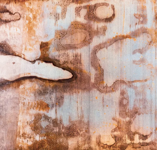 Fondo de metal oxidado textura manchada marrón viejo — Foto de Stock