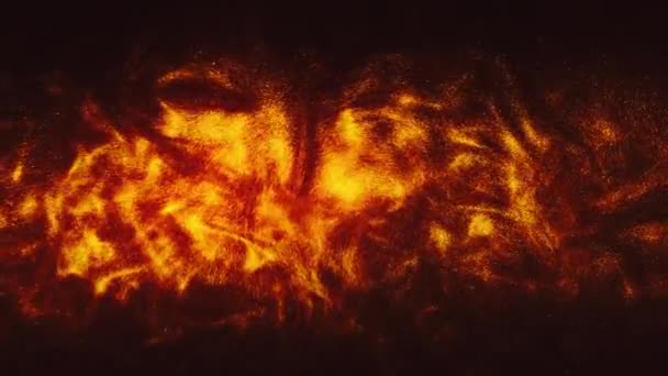 背景の輝き雲オレンジ火災蒸気を火花 — ストック動画