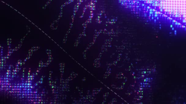 fond abstrait coloré néons numériques