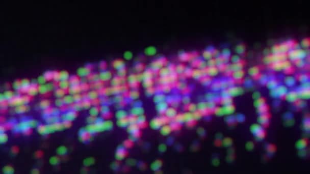 Размытие красочных фоновых цифровых глюков — стоковое видео