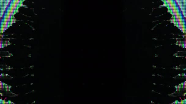 Arızalı çerçeve arkaplanı lcd gökkuşağı sıvı kristali — Stok video