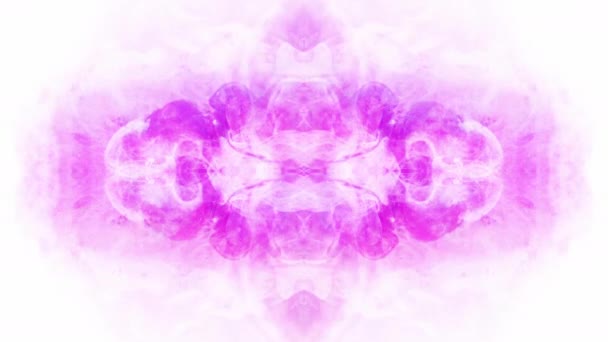 Креативний абстрактний фон неоновий рожевий синій дим — стокове відео
