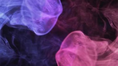 renkli duman arka planı neon mavi duman karışımı