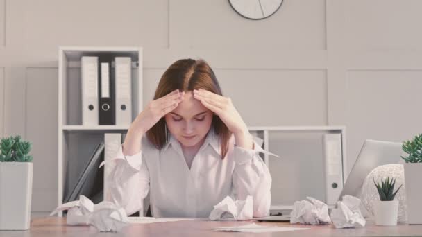 商界女性强调职业挫败感 — 图库视频影像