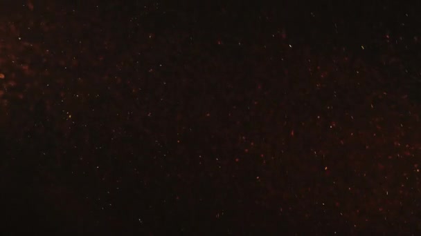 Scintille astratto sfondo sfocatura particelle arancioni — Video Stock