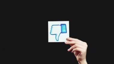 simgeden hoşlanmayan negatif geribildirim el başparmağı