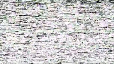 Gerçek televizyon sesi. Sinyal yok. Siyah analog hata beyaz.