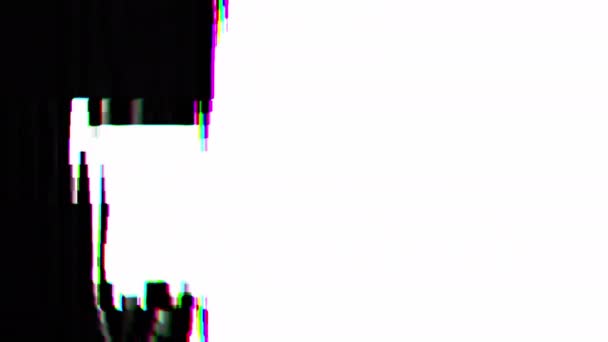 Transição de vídeo glitched 8 bit máscara colorida — Vídeo de Stock
