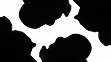 video geçiş siyah mürekkep su simetrik düşüş