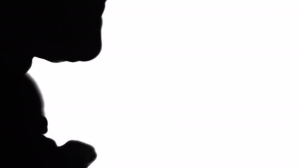 8油墨过渡黑漆水液扩散 — 图库视频影像