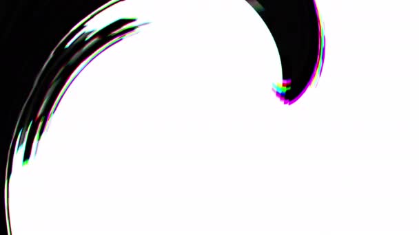 Video transition 8 bit pixelized spiral motion — Stock Video